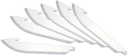 Outdoor Edge 3" Drop Point - Replacement Blades 6-pack 1