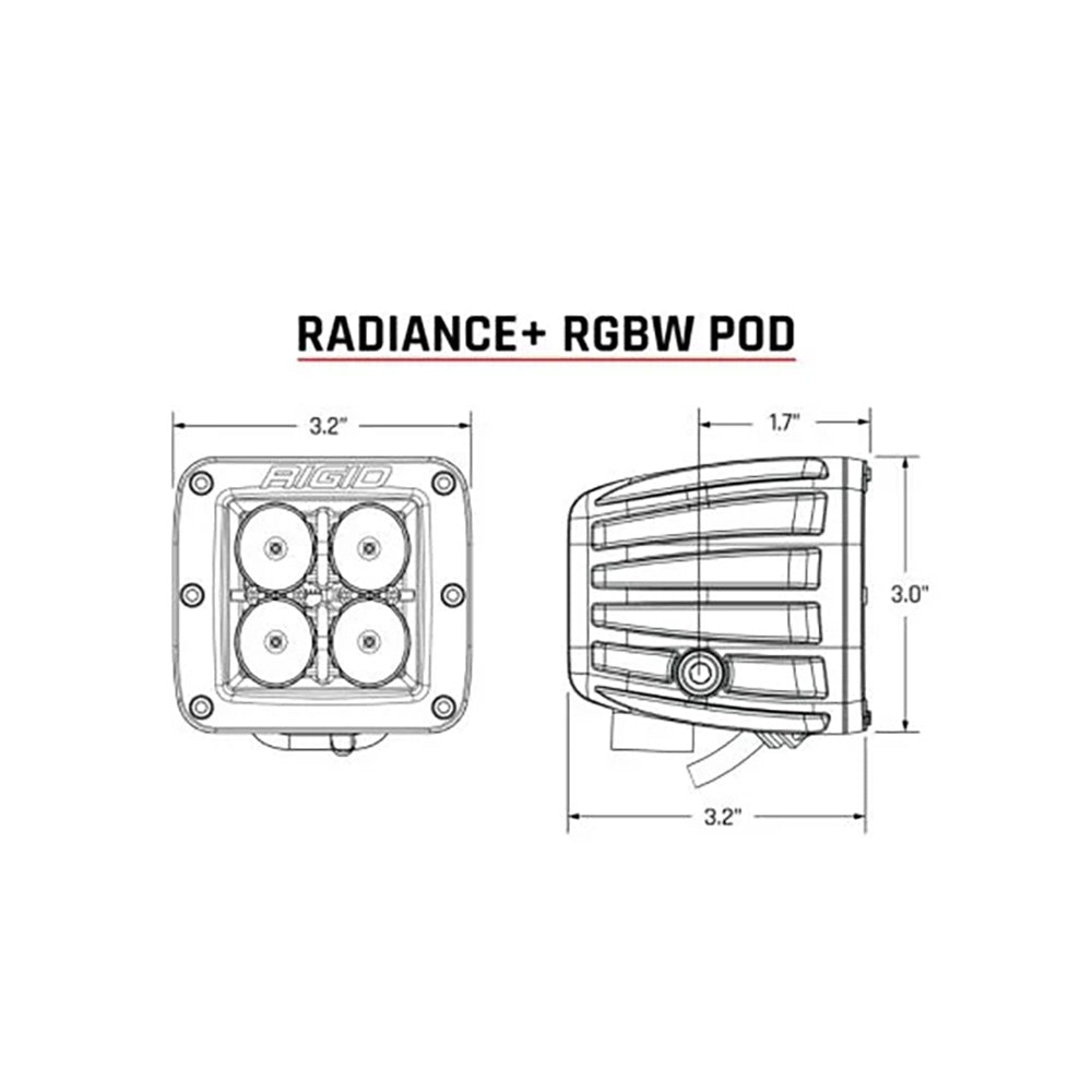 RIGID Industries Radiance + Pod - RGBW - Pair [202053] 3
