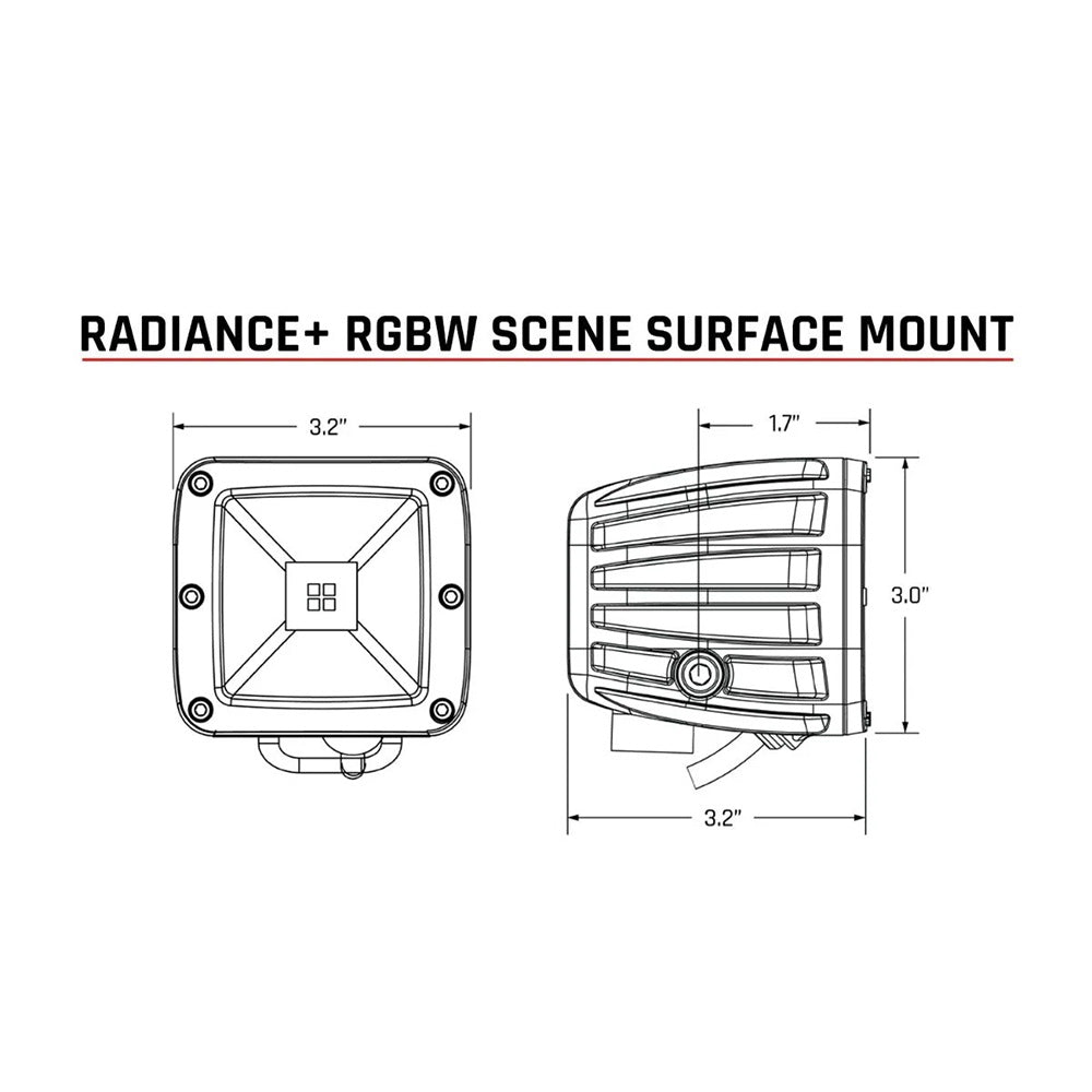 RIGID Industries Radiance Scene - RGBW - Surface Mount - Pair [682053] 3