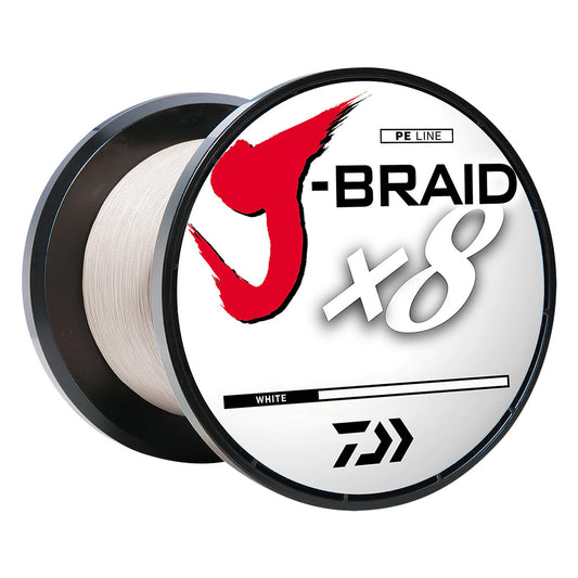 Daiwa J-BRAID x8 Braided Line - 80 lbs - 300 yds - White [JB8U80-300WH]