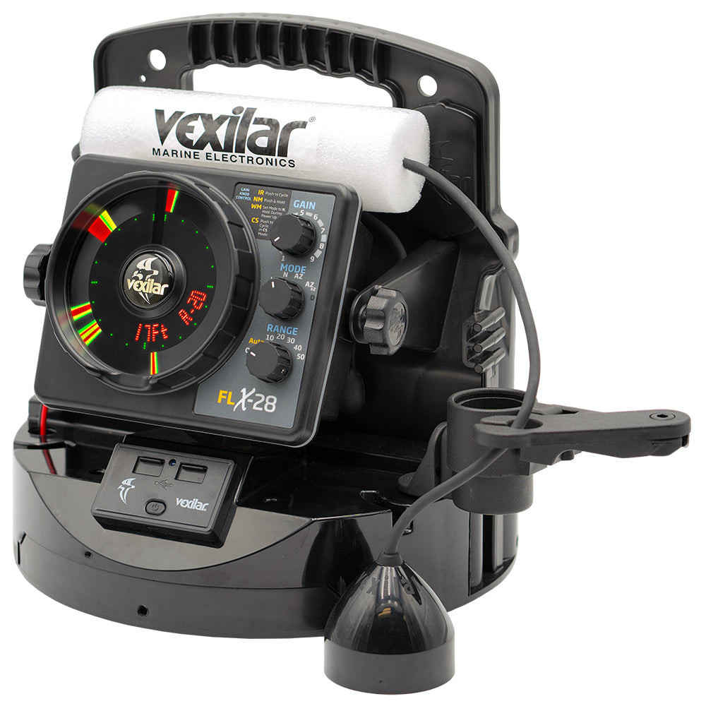 Vexilar FLX-28 Pro Pack Elite Fishing System w/Pro View Ice-Ducer  Vexilar Lithium Battery [PPEL28PV] 3