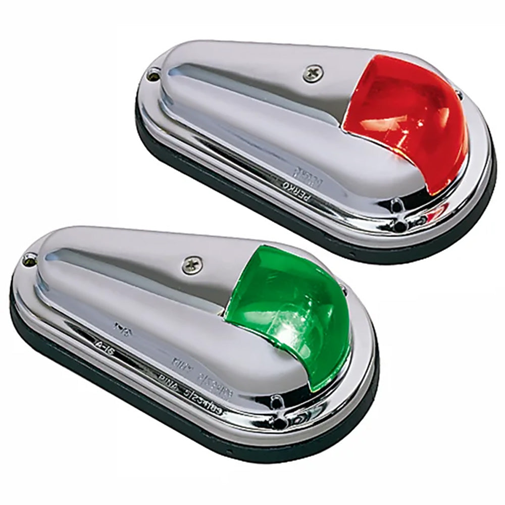 Perko Vertical Mount Side Lights - 12V - Red  Green - (Pair) [0955DP0STS] 1