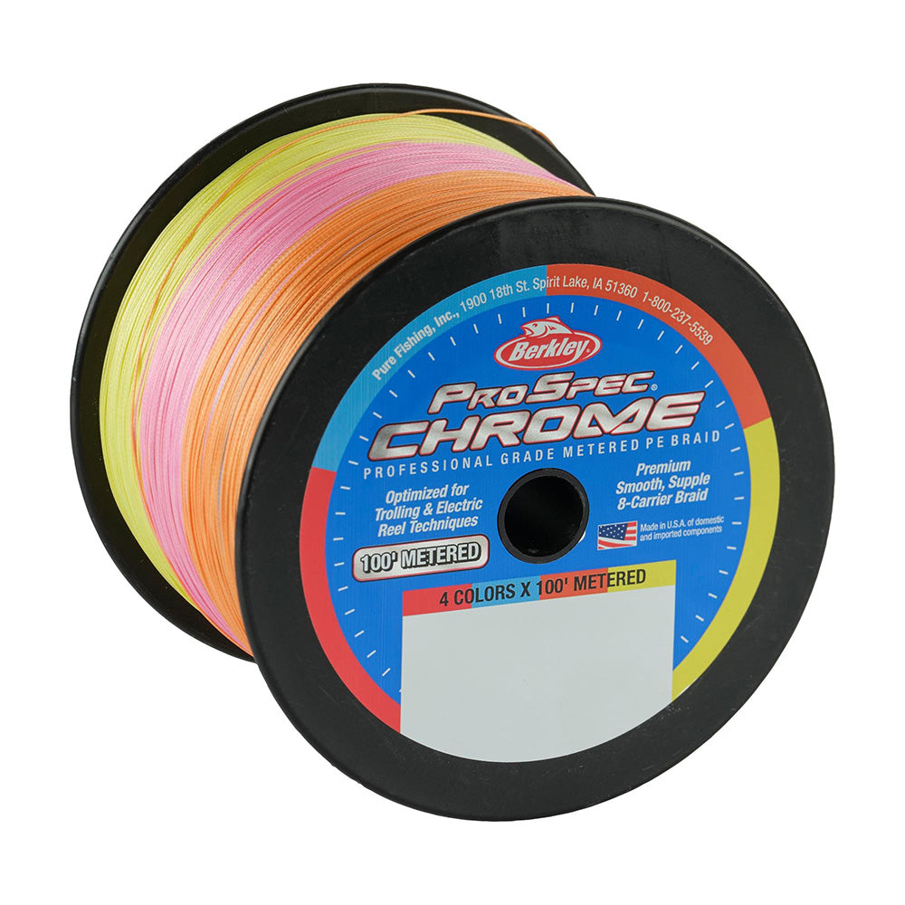 Berkley ProSpec Chrome 4 x 100' Metered Braid - 130lb - 3000yd [1641081] 3
