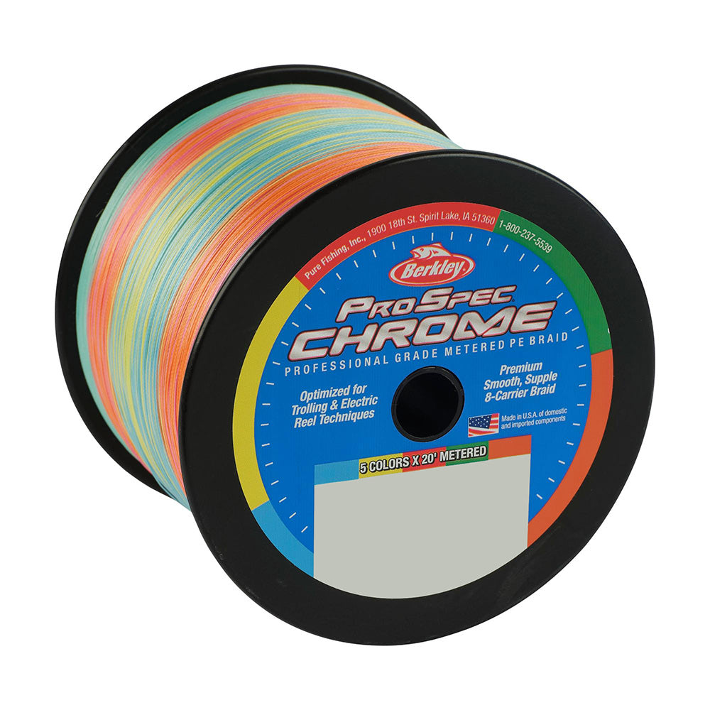 Berkley ProSpec Chrome 5 x 20' Metered Braid - 20lb - 3500yd [1621889] 3