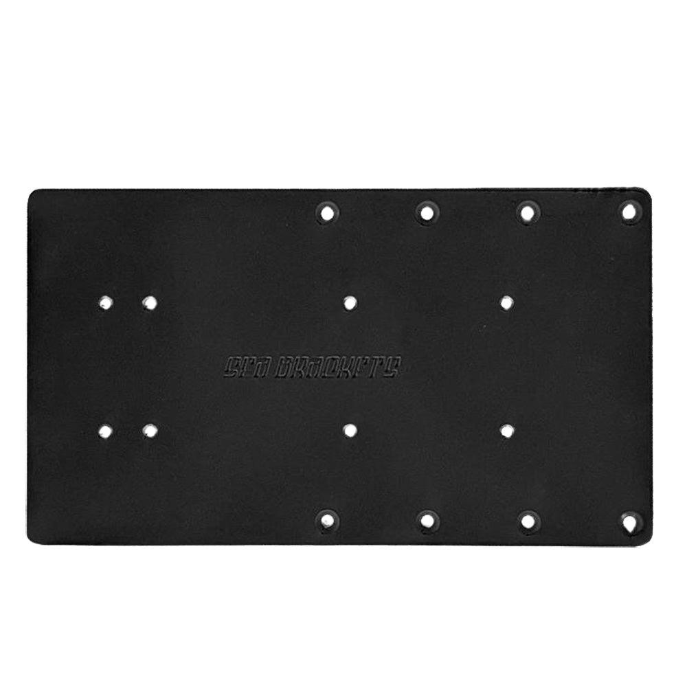 Sea Brackets 14" Straight Trolling Motor Plate - Black [SEA2322-BLK] 1