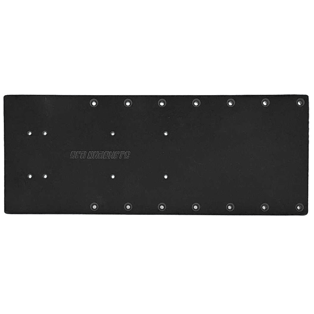 Sea Brackets 20" Straight Trolling Motor Plate - Black [SEA2325-BLK] 1