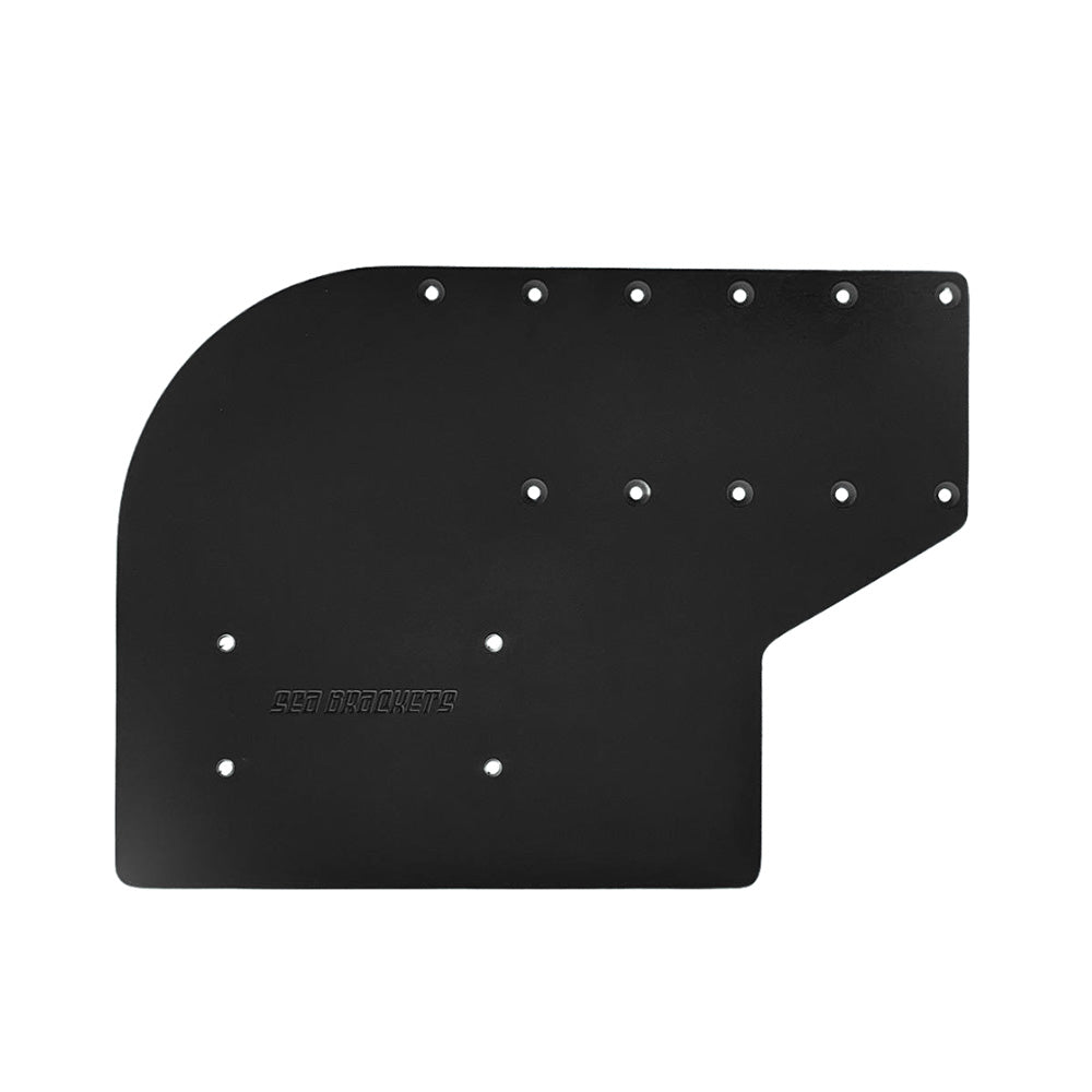 Sea Brackets Small Offset Trolling Motor Plate f/Garmin Kraken - Black [SEA2311-BLK] 1