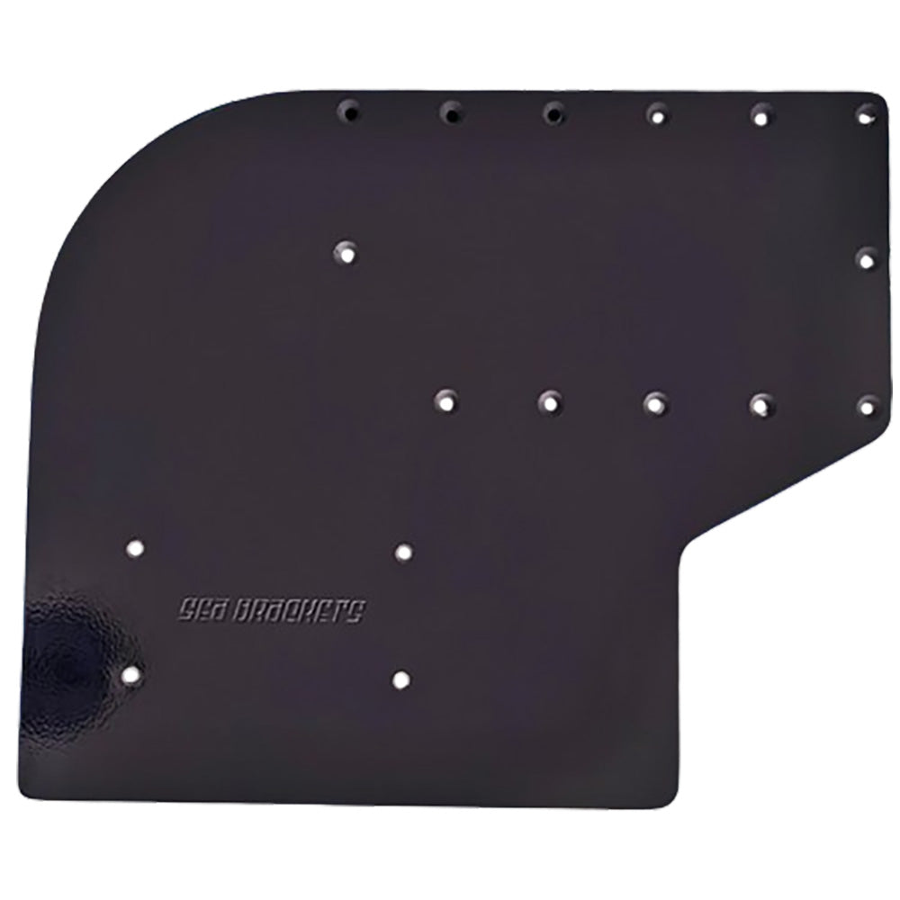 Sea Brackets Large Offset Trolling Motor Plate f/Garmin Kraken - Black [SEA2308-BLK] 1