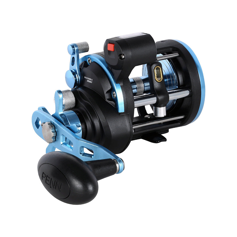 PENN WARII15LWLC Warfare II Level Wind 15 Right Hand Conventional Reel w/Line Counter [1639162] 1