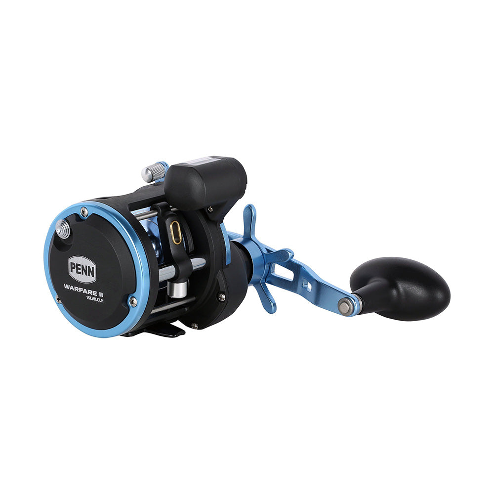 PENN WARII15LWLCLH Warfare II Level Wind 15 Left Hand Conventional Reel w/Line Counter [1639681]