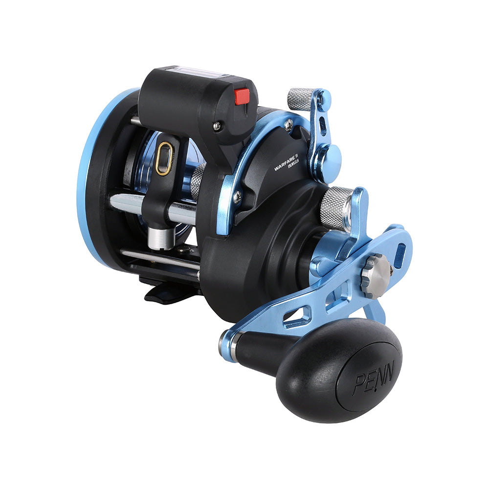 PENN WARII15LWLCLH Warfare II Level Wind 15 Left Hand Conventional Reel w/Line Counter [1639681]