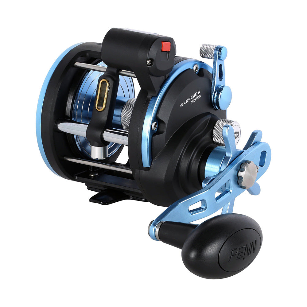 PENN WARII30LWLHLC Warfare II Level Wind 30 Left Hand Conventional Reel w/Line Counter [1639707] 1
