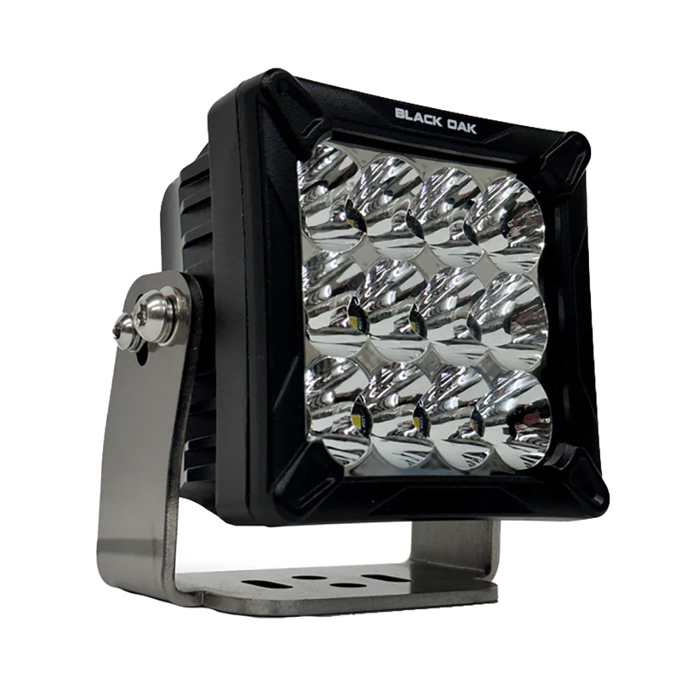 Black Oak 4" LED Pod Light - Black Housing - Bracket Mount - 120W - Combo Beam [4C-POD] 1