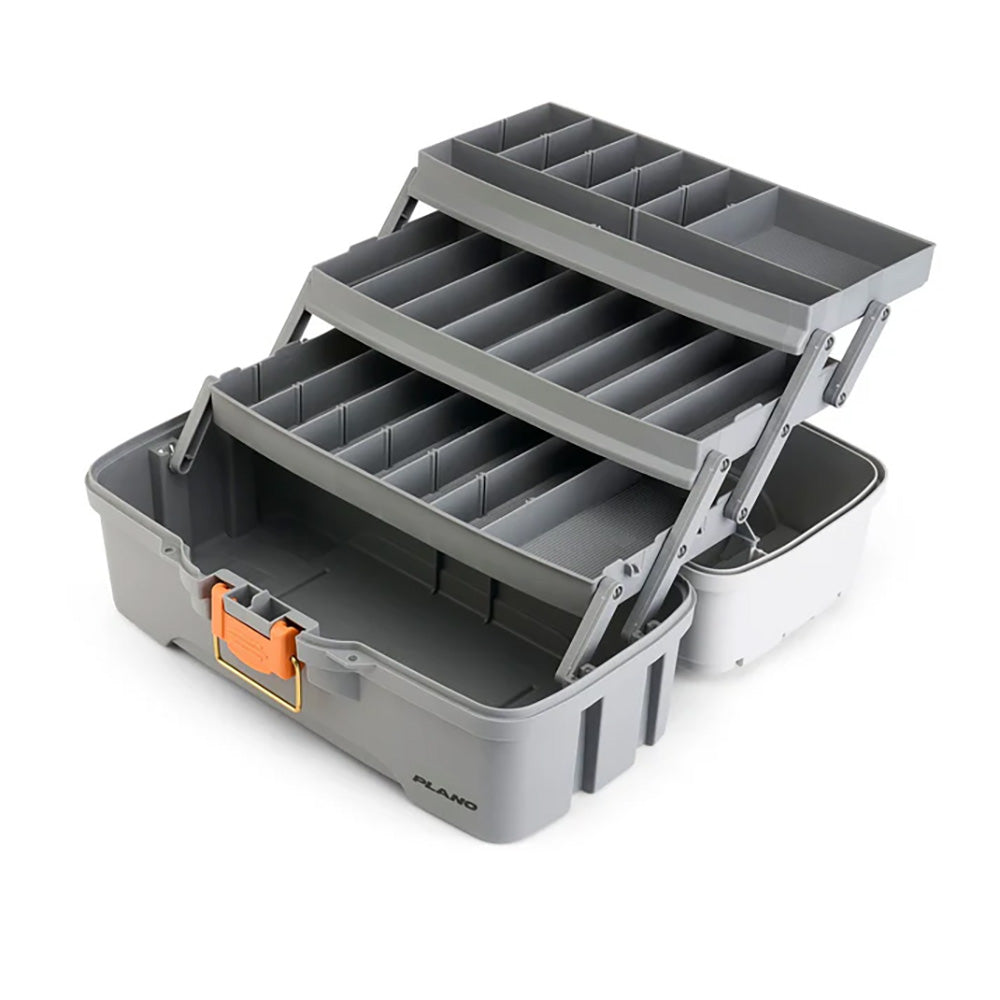 Plano Three-Tray Tackle Box - Light Grey/Dark Grey [P000406] 2