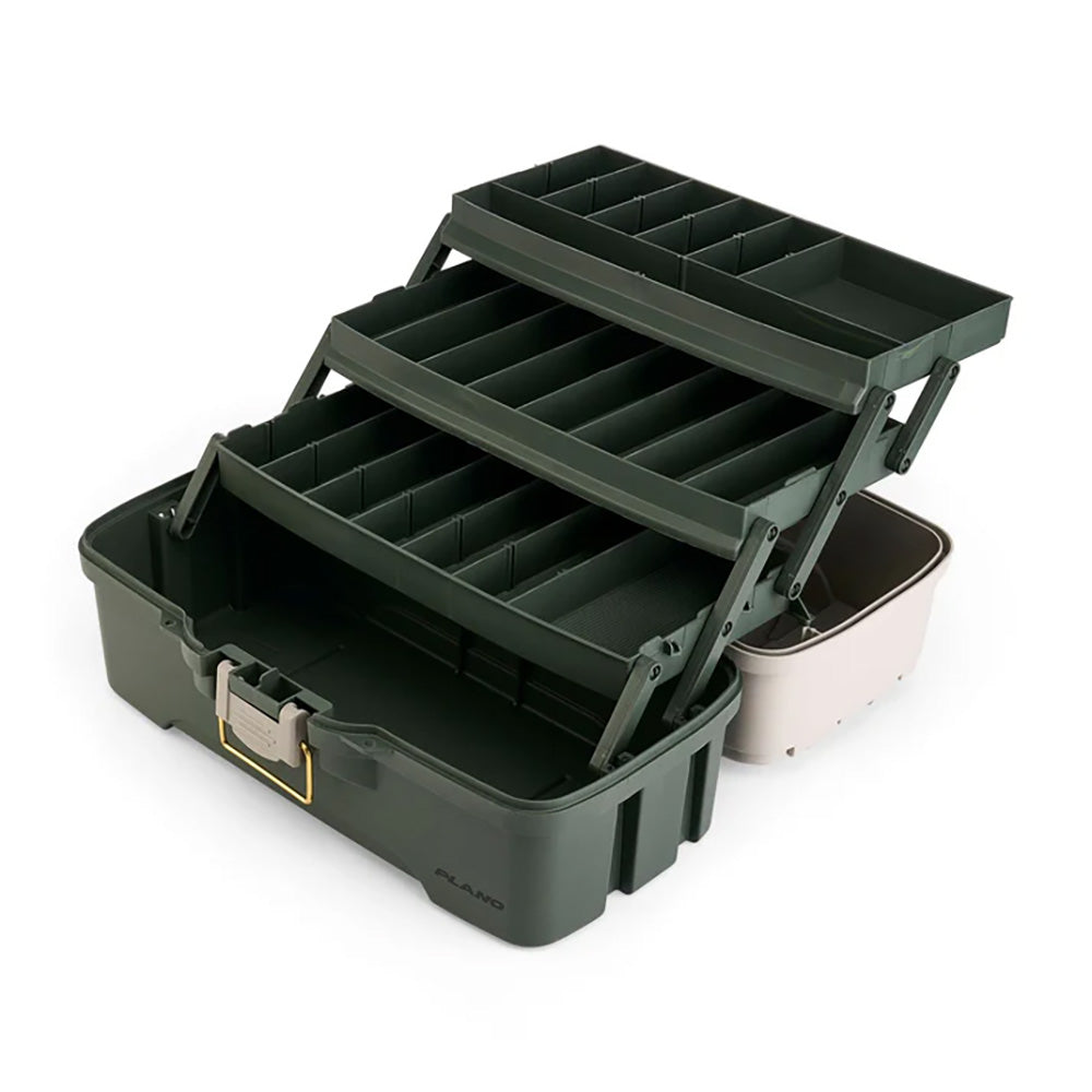Plano Three-Tray Tackle Box - Green/Tan [P000407] 2