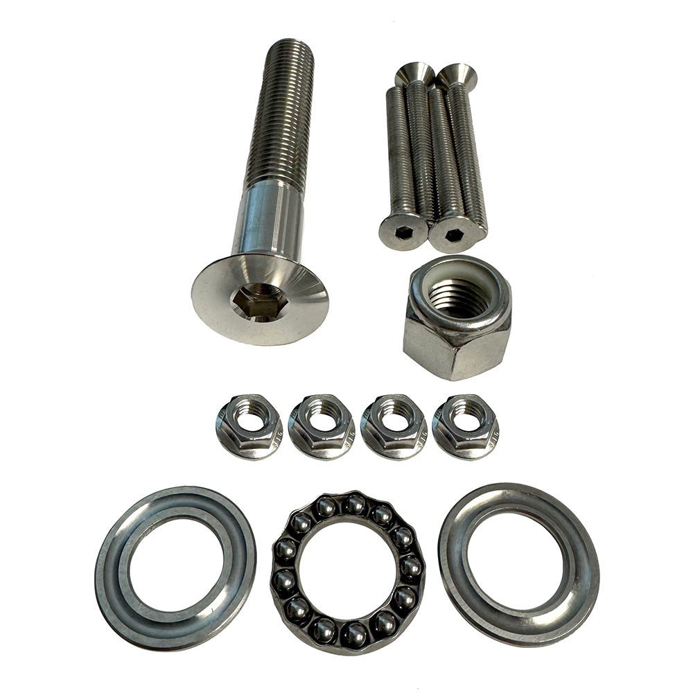 Sea Swivel Replacement Mount Hardware Kit w/5" Main Bolt, Nut, Bearing,  4-Bolt Package of Mounting Hardware [SEA-HDM-HARDWARE-KIT] 1