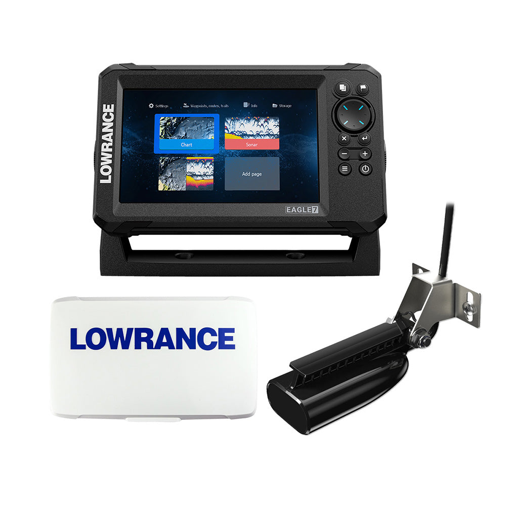 Lowrance Eagle 7 w/SplitShot T/M Transducer  Inland Charts  Suncover [000-16658-001] 1