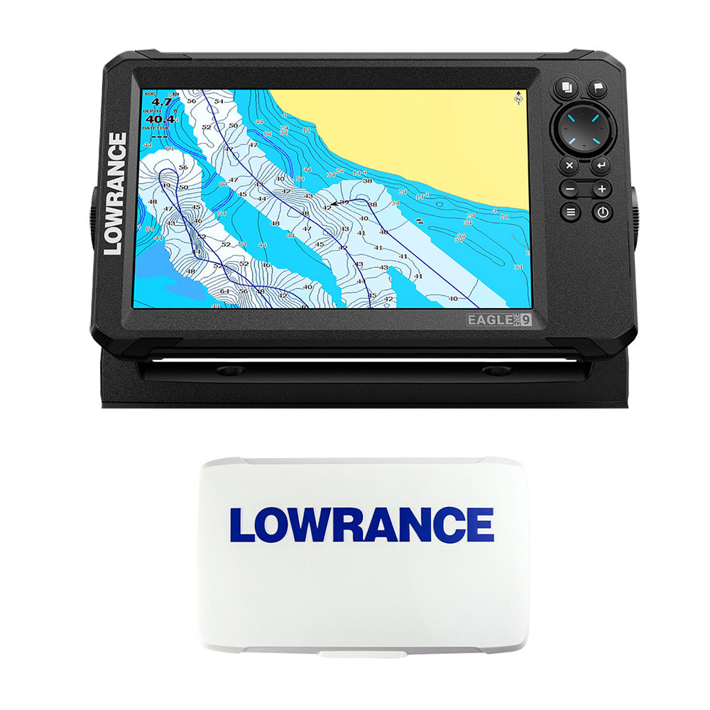 Lowrance Eagle Eye 9 Live w/T/M Transducer  C-MAP Inland Charts  Suncover [000-16659-001] 1