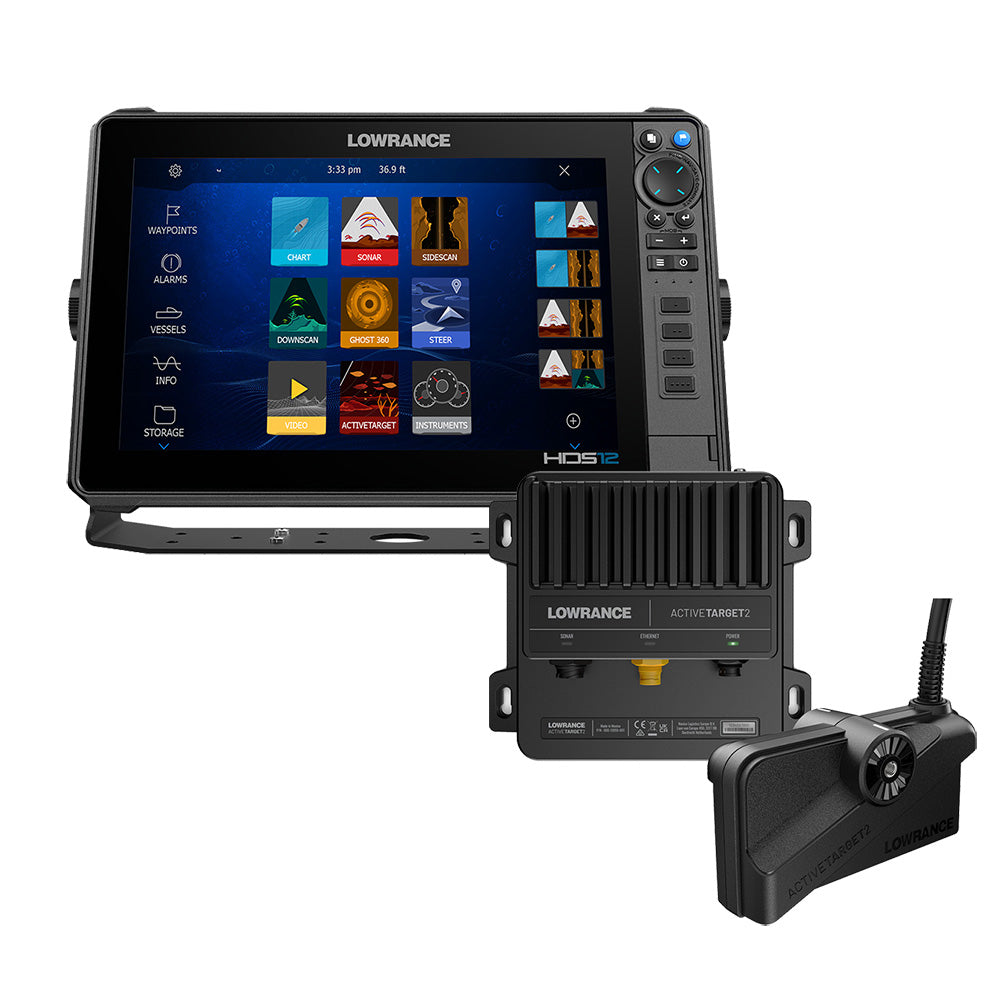 Lowrance HDS PRO 12 w/Preloaded C-MAP DISCOVER OnBoard - No Transducer  ActiveTarget 2 Bundle [000-16662-001] 1