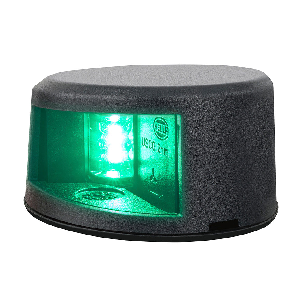 Hella Marine NaviLED Gen II Starboard Deck Mount Navigation Lamp - Black [017910301] 1