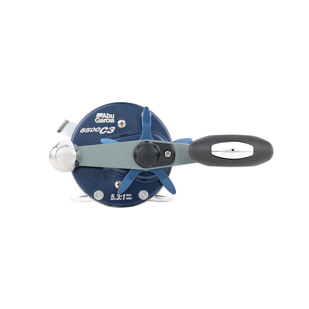 Abu Garcia Ambassadeur C3 Striper Round Baitcast Reel - Right Hand C3-6500STPSPC [1649441] 3
