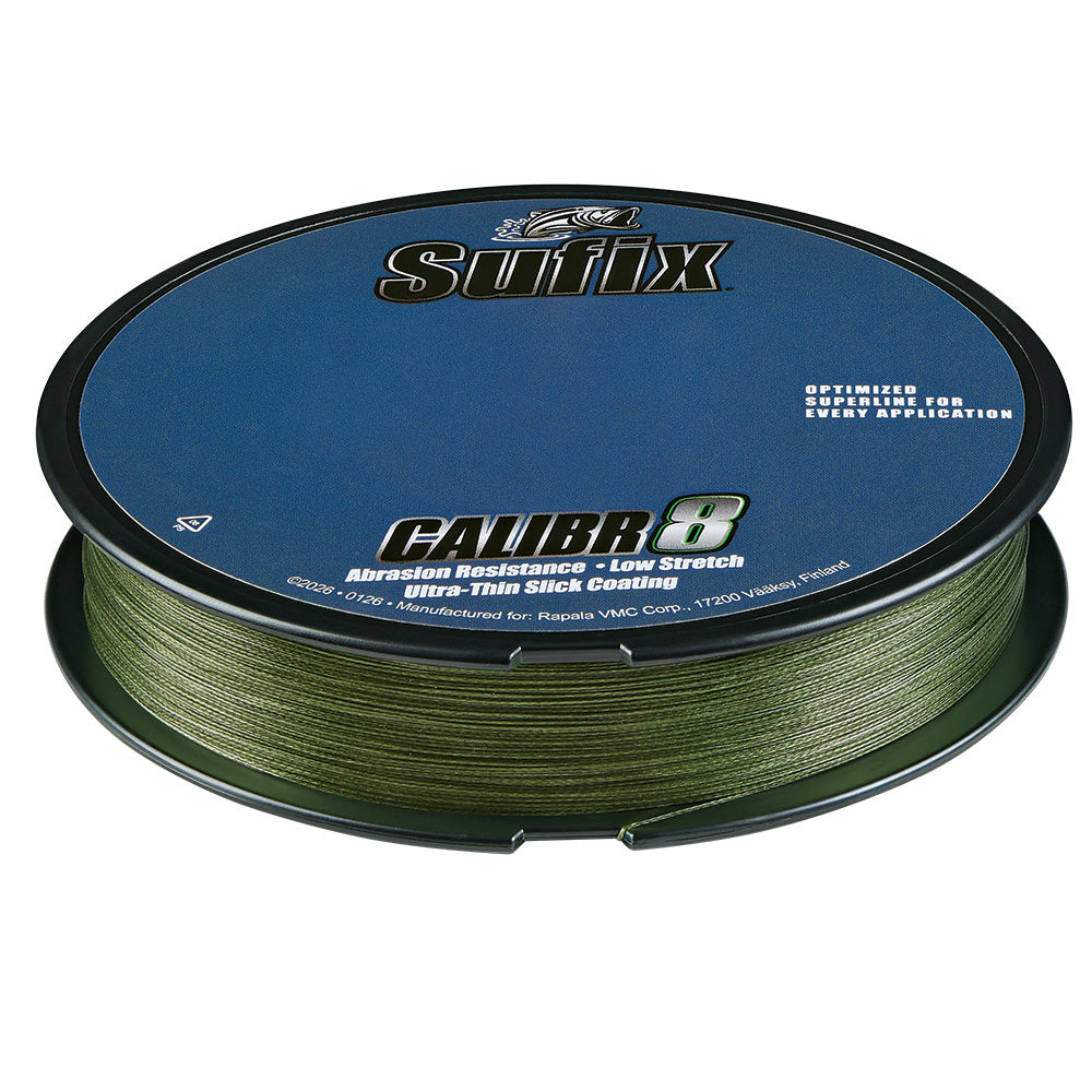 Sufix Calibr8 Braid 150yds 30lb - Low Vis Green [694-030G] 1