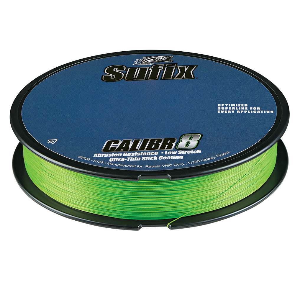 Sufix Calibr8 Braid 300yds 65lb - Neon Lime [694-165L] 1
