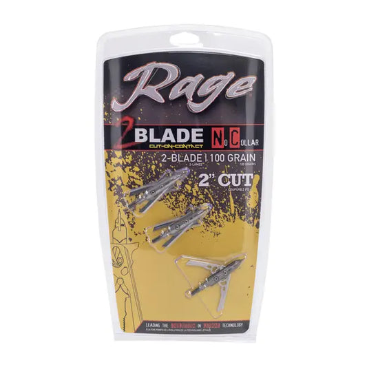 Rage 2 Blade NC (No Collar) Cut on Contact Broadheads