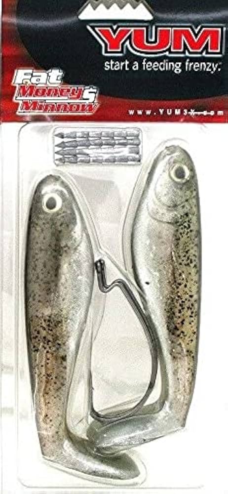YUM Money Minnow Paddle Tail Swimbait 5" 4