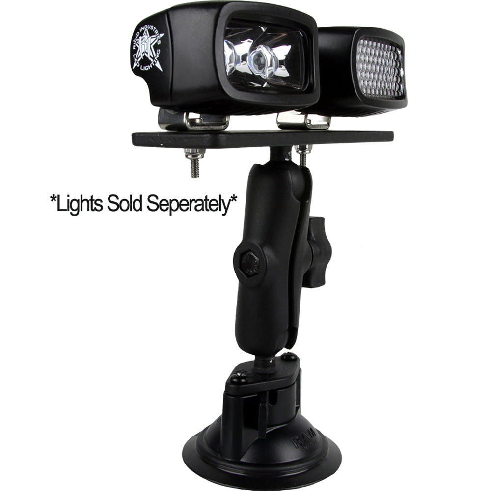 RIGID Industries RAM Suction 3.7" Arm - 6.25" x 2" Plate [40063] 1