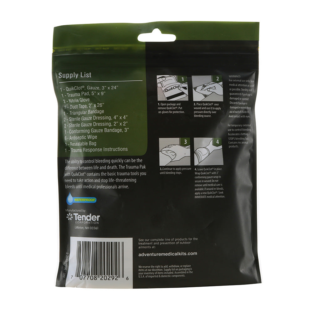 Adventure Medical Trauma Pak w/QuikClot [2064-0292] 3