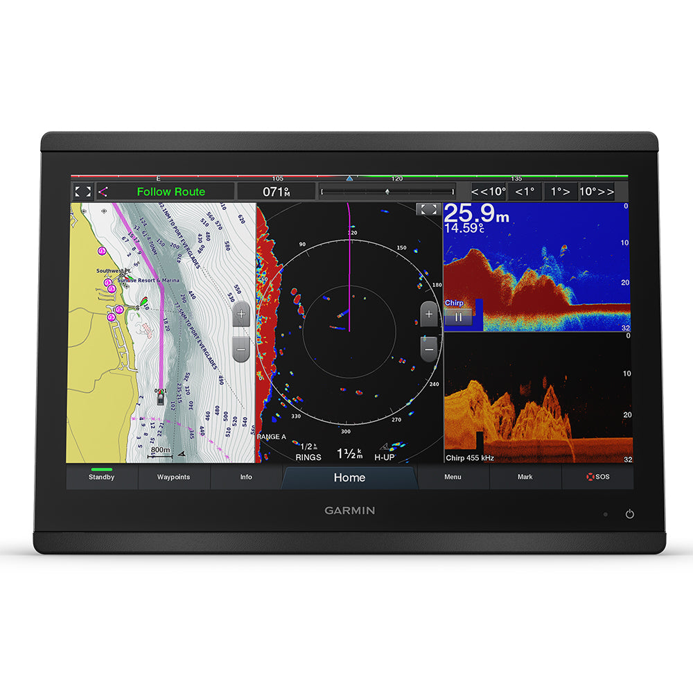 Garmin GPSMAP 8416xsv 16" Chartplotter/Sounder Combo w/Worldwide Basemap  Sonar [010-02093-02] 1