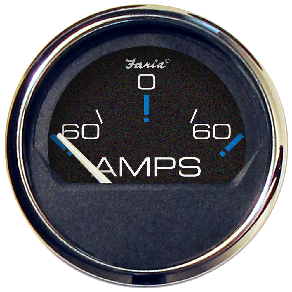Faria Chesapeake Black 2" Ammeter Gauge (-60 to +60 AMPS) [13736] 1