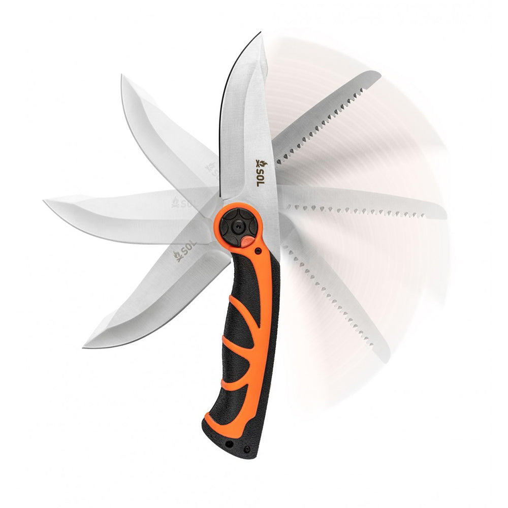 S.O.L. Survive Outdoors Longer Stoke Pivot Knife  Saw [0140-1018] 1