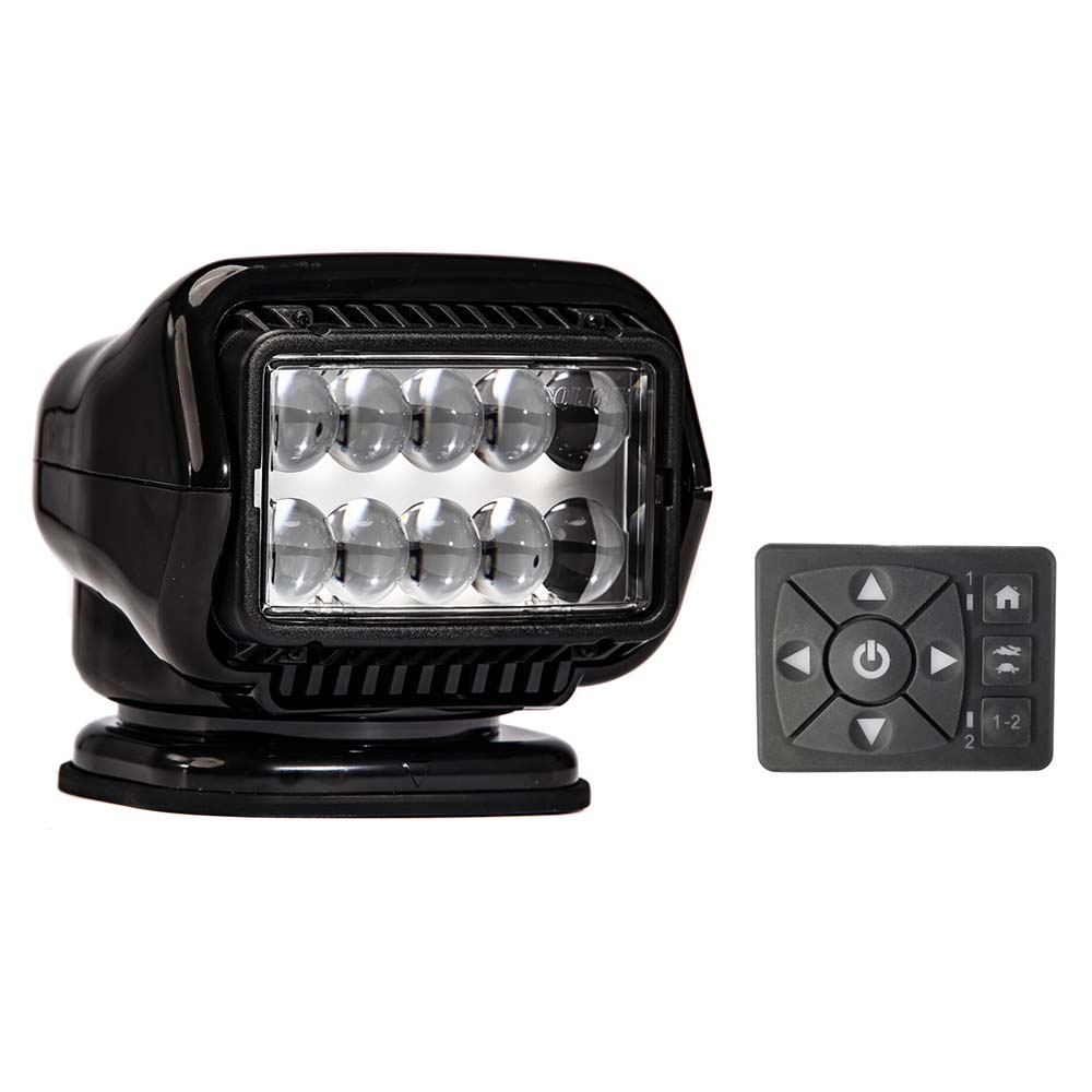 Golight Stryker ST Series Permanent Mount Black 12V LED w/Hard Wired Dash Mount Remote [30214ST] 1