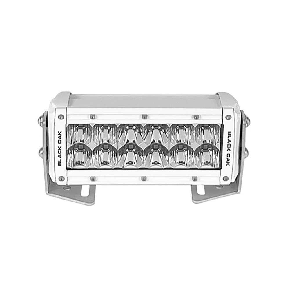 Black Oak Pro Series 3.0 Double Row 6" LED Light Bar - Combo Optics - White Housing [6CM-D5OS] 3