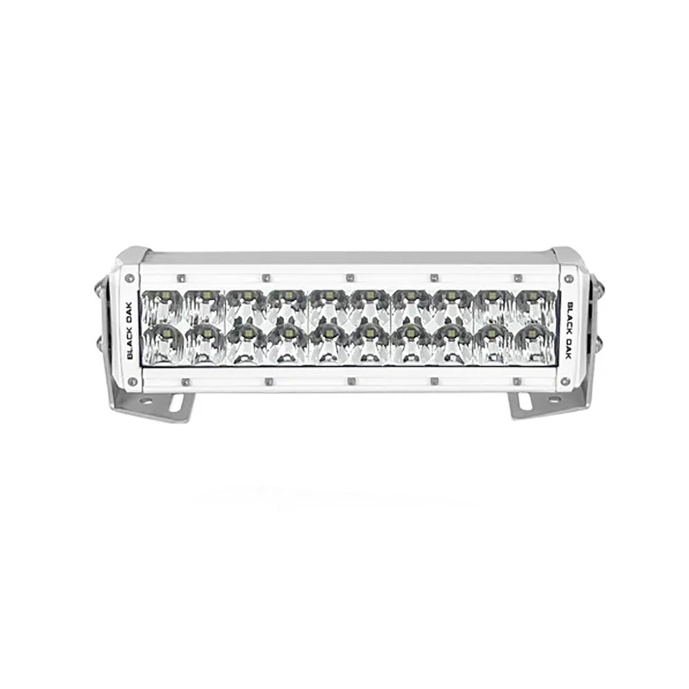 Black Oak Pro Series 3.0 Double Row 10" LED Light Bar - Combo Optics - White Housing [10CM-D5OS] 3