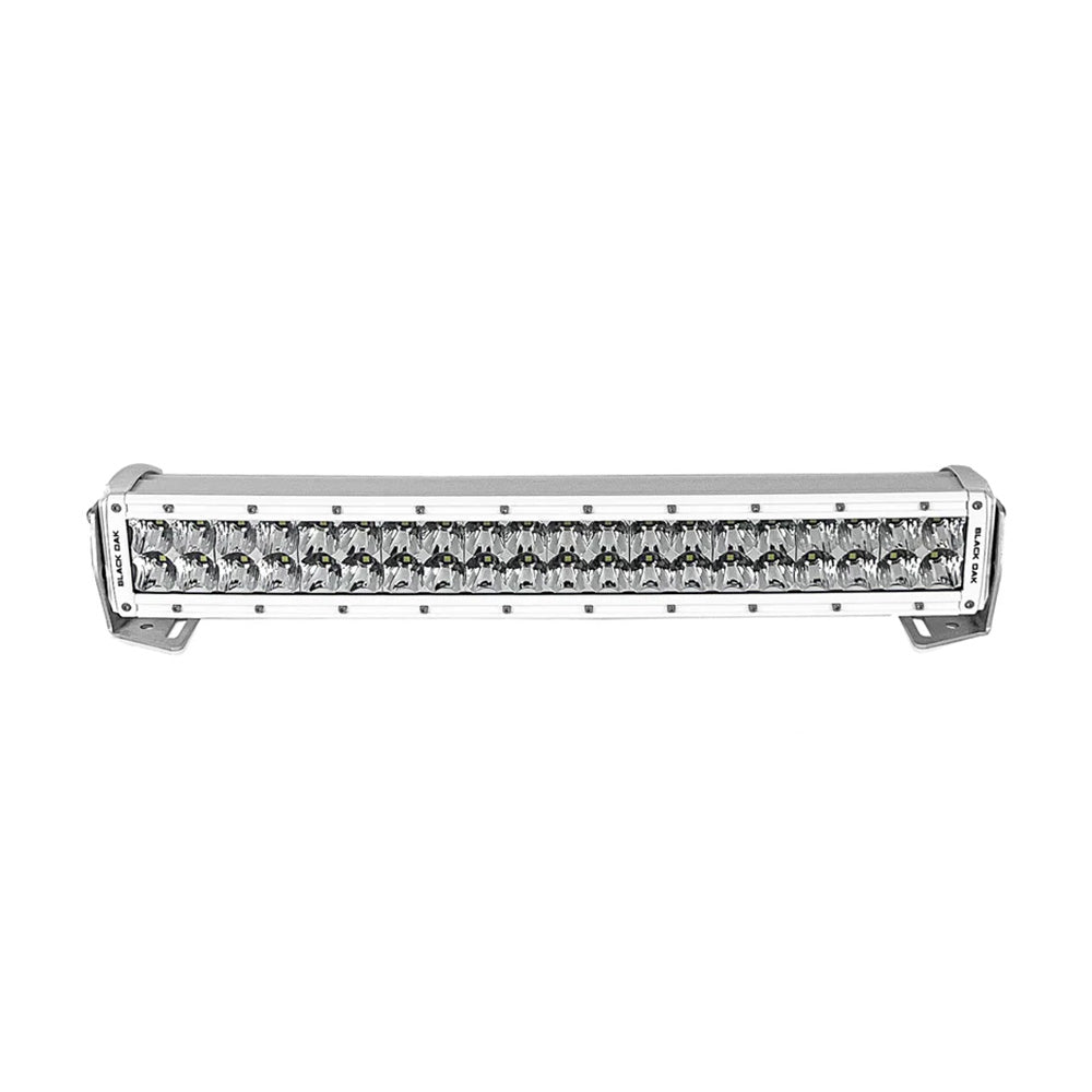 Black Oak Pro Series 3.0 Curved Double Row 20" LED Light Bar - Combo Optics - White Housing [20CCM-D5OS] 3