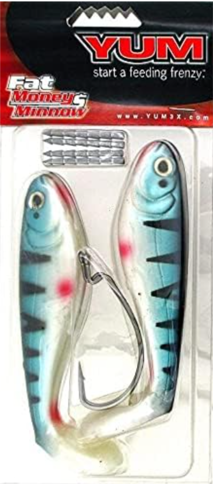 YUM Money Minnow Paddle Tail Swimbait 5" 3