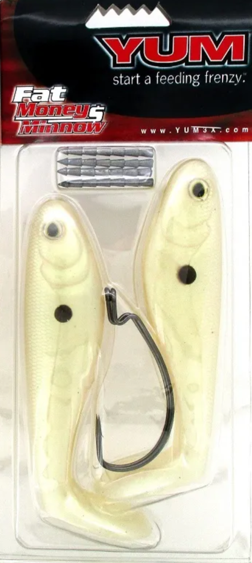 YUM Money Minnow Paddle Tail Swimbait 5" 7