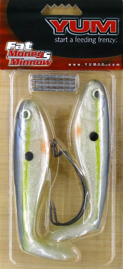 YUM Money Minnow Paddle Tail Swimbait 5" 8