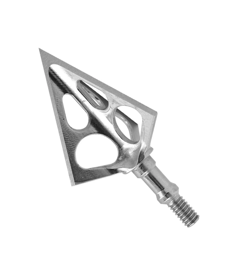 Muzzy One 100 Grain Machined Stainless Steel Ferrule 3-Blade Archery Crossbow Broadhead, 3-Pack 1