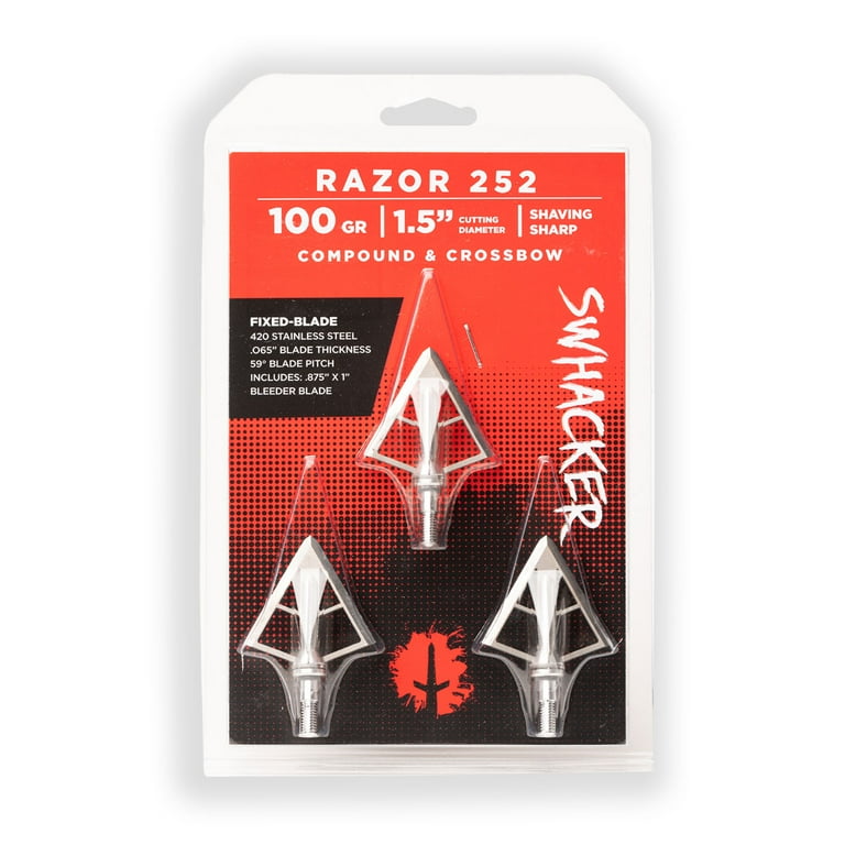 Swhacker Razor #252 100gr Fixed Broadhead - 3 Pack