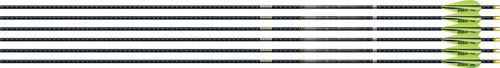 Easton 4mm Emj Match Grade 340 - 6-pack W/ 3" Aae Hybrid Vanes<