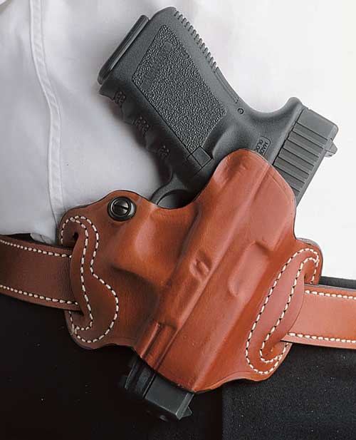 Desantis Mini Slide Holster - Owb Rh Leather Fn 503 Tan!