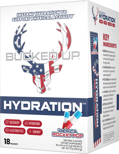 Bucked Up Hydration 2.0 - Rocket Pop 18 Count 1
