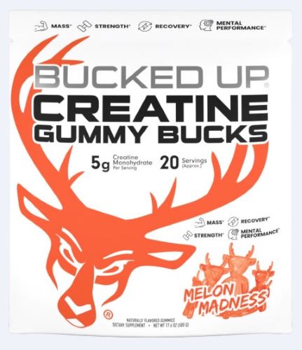 Bucked Up Creatine Gummies - Melon Madness 20 Servings