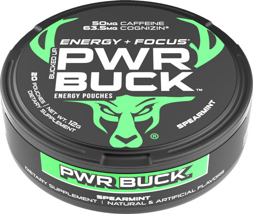 Bucked Up Pwr Buck Energy - Pouches 5 Can Roll Spearmint 1