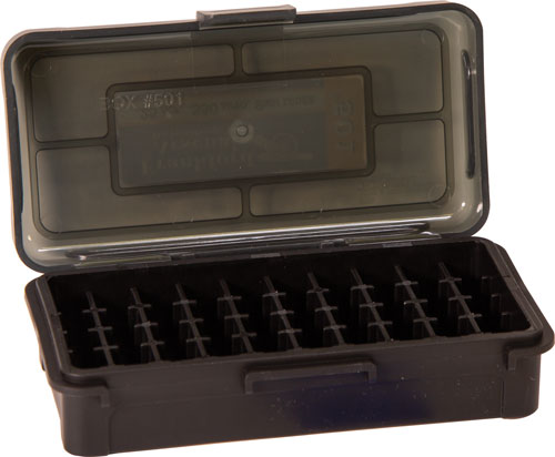 Frankford Arsenal Ammo Box 380 - 9mm 50rds Blk/smoke Hinge Top