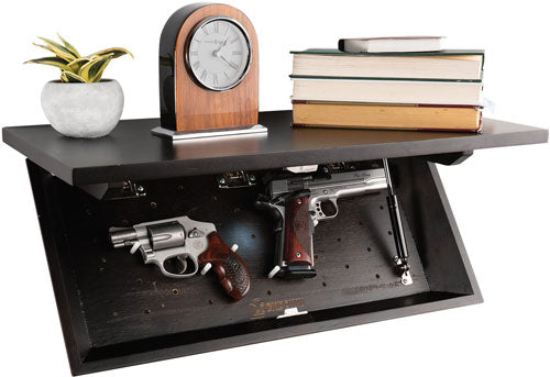 Lockdown In Plain Sight Shelf - Stained 24"wx11.75"hx3.25"d